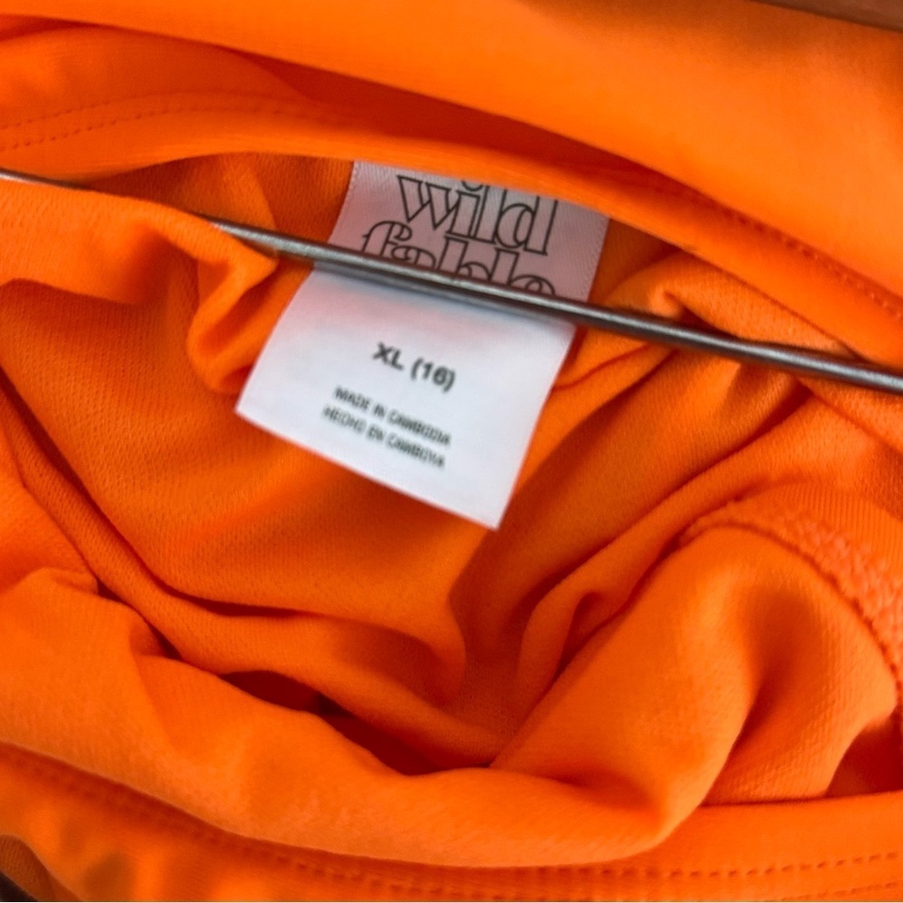 Wild Fable Womans XL (16) Vibrant Orange Women's Swim Bottom - Picture 4 of 5